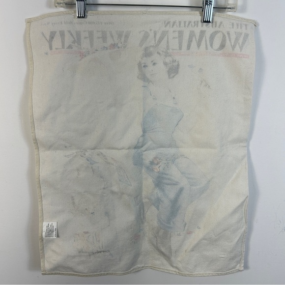 Vintage RM Thompson Austrialian Women's Weekly Kitchen Towel - Blue and Yellow - Picture 4 of 4